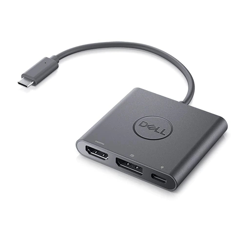 Photos - Card Reader / USB Hub Dell Adapter USB-C to HDMI/DP with Power Pass-Through DBQAUANBC070 