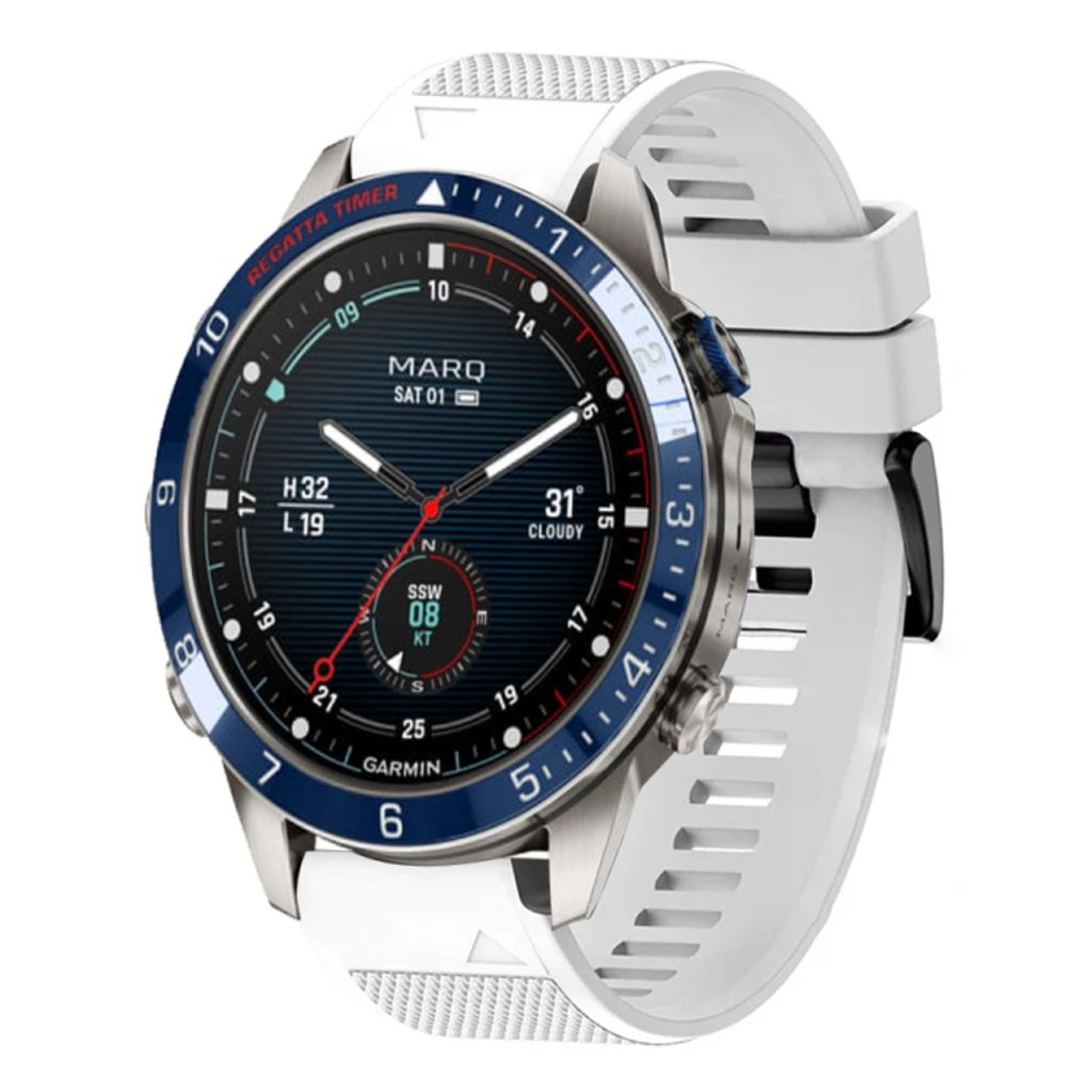 EU Product - MARQ Captain Gen 2 Silicone Watch Band - White thumbnail