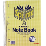 SPIRAX 596 SIDE OPENING SPIRAL NOTEBOOK A4 5 SUBJECT 250 PAGES