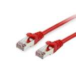 Equip Cat.6A S/FTP Patch Cable, Red, 0.15m