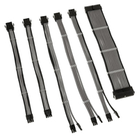 Image of Pro Gamersware Core Adept Braided Cable Extension Kit - Grey -...