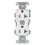 Leviton BR20-W socket-outlet NEMA 5-20R White