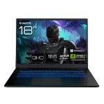 GIGABYTE GAMING A18 3VHK3FRC64SH laptop AMD Ryzen™ 7 260 45.7 cm (18") WQXGA 32 GB DDR5-SDRAM 1 TB SSD NVIDIA GeForce RTX 5060 Wi-Fi 6E (802.11ax) Windows 11 Home Black