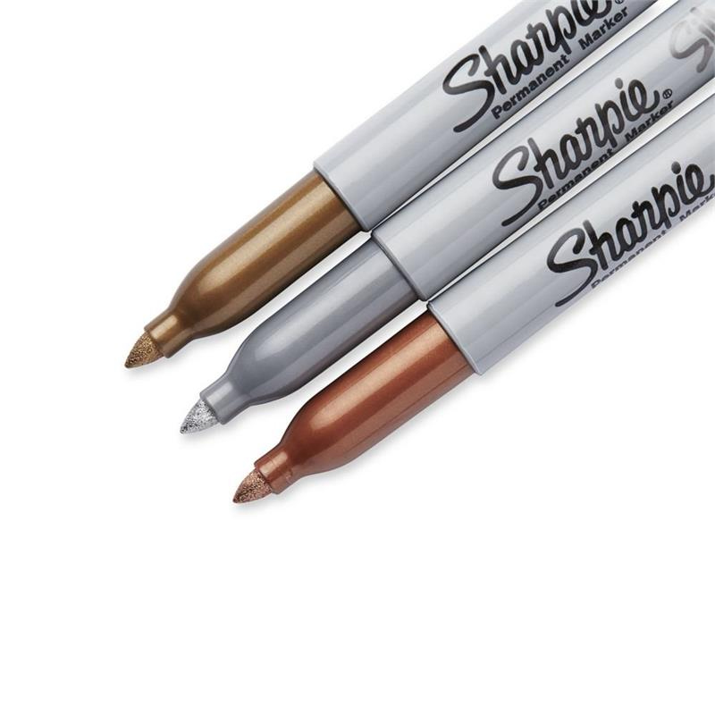 Sharpie 1986006 marker 3 pc(s) Fine tip Bronze, Gold, Silver