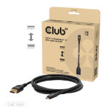 CLUB3D CAC-1563 USB-C® to DisplayPort™ 2.1 DP54 Bi-Directional Cable 8K120Hz 2m / 6.6ft