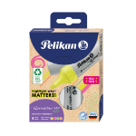 Pelikan Textmarker 490 eco marker 4 pc(s) Chisel tip Green, Orange, Pink, Yellow