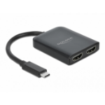 DeLOCK USB Type-C Splitter (DP Alt Mode) to 2 x HDMI MST / VXP