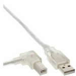 Microconnect USBAB5ANGLED-L USB cable USB 2.0 5 m USB A USB B White