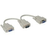 C2G HD15/2xHD15 Y-Cable VGA cable VGA (D-Sub) 2 x VGA (D-Sub) Grey