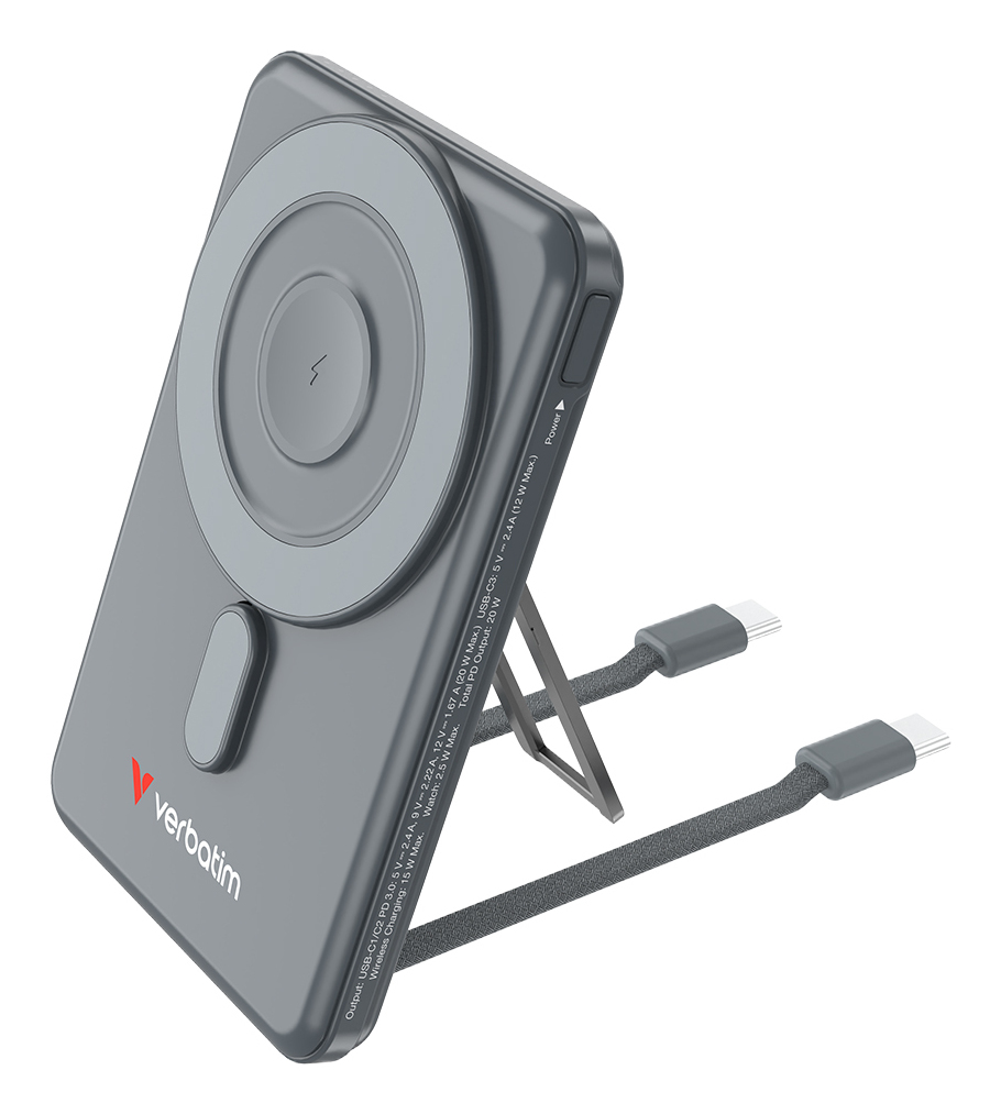 Verbatim Charge'n'Go 2C Power Bank 5000 mAh Grey