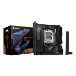 GIGABYTE B850I AORUS PRO Motherboard - AMD Ryzen 9000 Series CPUs, 8+2+1 Phases Digital VRM, up to 8400MHz DDR5 (OC), 1xPCIe 5.0 + 1xPCIe 4.0 M.2, 2.5LAN, WIFI 7, USB 3.2 Gen 2