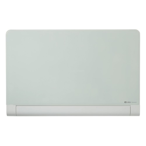 Nobo Diamond Glass Board with Rounded Corners Magnetic White 1264x711mm
