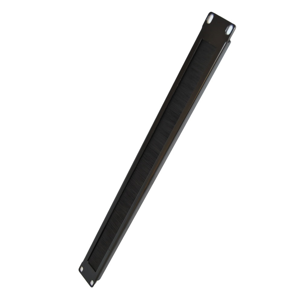 Videk 1U Horizontal Single Brush Strip Panel