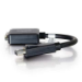 C2G 8in DisplayPortTM Male to Single Link DVI-D Female Adapter Converter - Black
