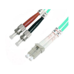 FDL 3M OM3 50/125 LC-ST DLX 2.8mm FIBRE OPTIC CABLE - AQUA