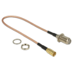 DeLOCK 13024 coaxial cable RG-316 0.25 m F SMB Brown