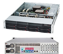 Image of Supermicro SuperChassis 825TQC-R1K03LPB Rack Black 1000 W