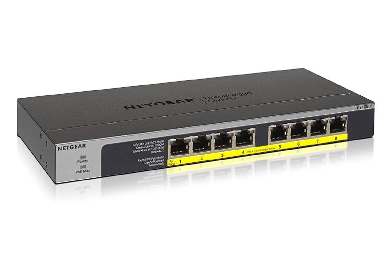 Netgear GS108LP-100NAS 8-Port 1U Network Switch Netgear GS108LP-100NAS 8-Port 1U Network Switch