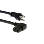 UNC PWCD-515PC13R-10A-03F-BLK power cable 35.8" (0.91 m) NEMA 5-15P C13 coupler
