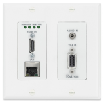 Extron XTP T UWP 202 4K socket-outlet HDMI + VGA + 3.5mm + RJ-45 White