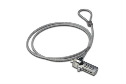 EDNET 64134 CABLE LOCK GREY SILVER 1