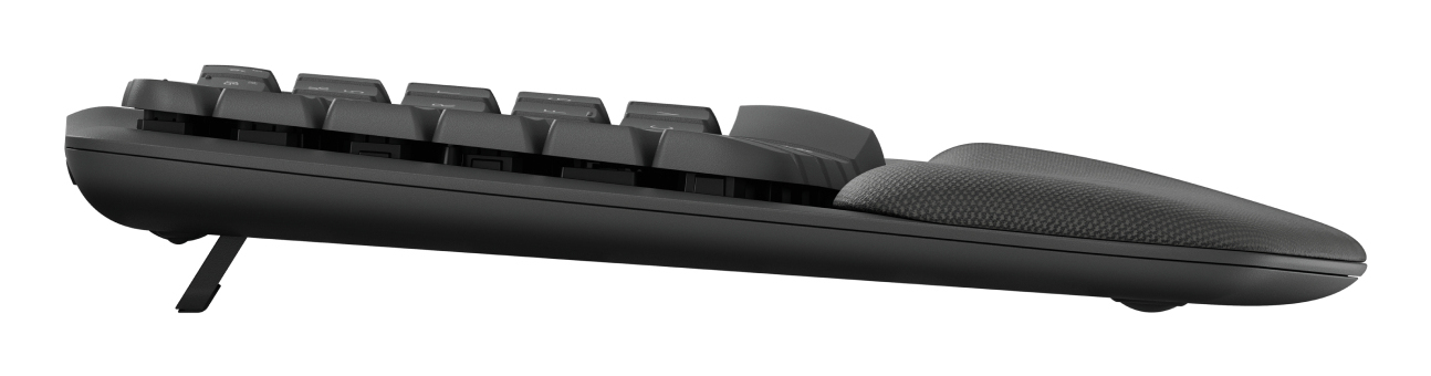 920-012298 LOGITECH Wave Keys Keyboard with cushioned palm rest wireless Bluetooth LE QWERTY graphite (PAN)
