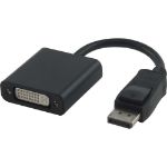 4Cabling 15cm DisplayPort Male - DVI Female: Black