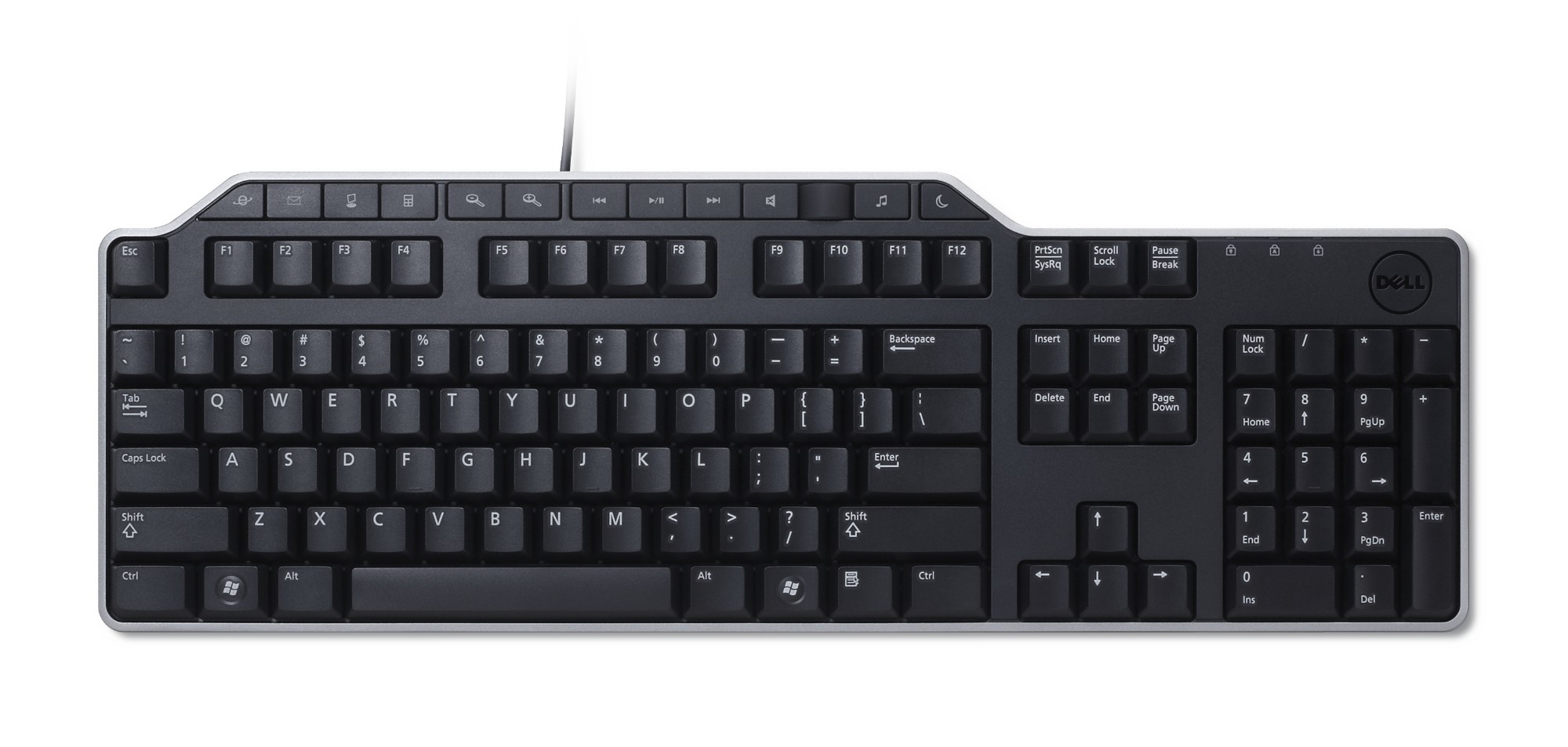 KB522 keyboard Universal USB QWERTY Spanish Black