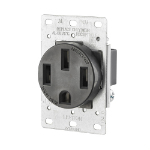 Leviton 279-S00 socket-outlet NEMA 14-50R Black