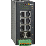 Perle IDS-106GE-2SFP Unmanaged Gigabit Ethernet (10/100/1000) Black