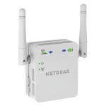 Netgear WN3000RP-200UKS Network transmitter & receiver White