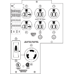 APC Backplate Kit w/(4)5-15R uninterruptible power supply (UPS)