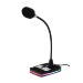 Varr Gaming USB Microphone with Stand, Adjustable 360°, Control panel (on/off, volume and backlight), Microphone sensitivity -58±2dB and omnidirectional, Popular USB-A connection, Black, Cable 1.5m