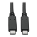 Tripp Lite U420-C03-G2-5A USB cable USB 3.2 Gen 2 (3.1 Gen 2) 35.8" (0.91 m) USB C 10 Gbit/s Black