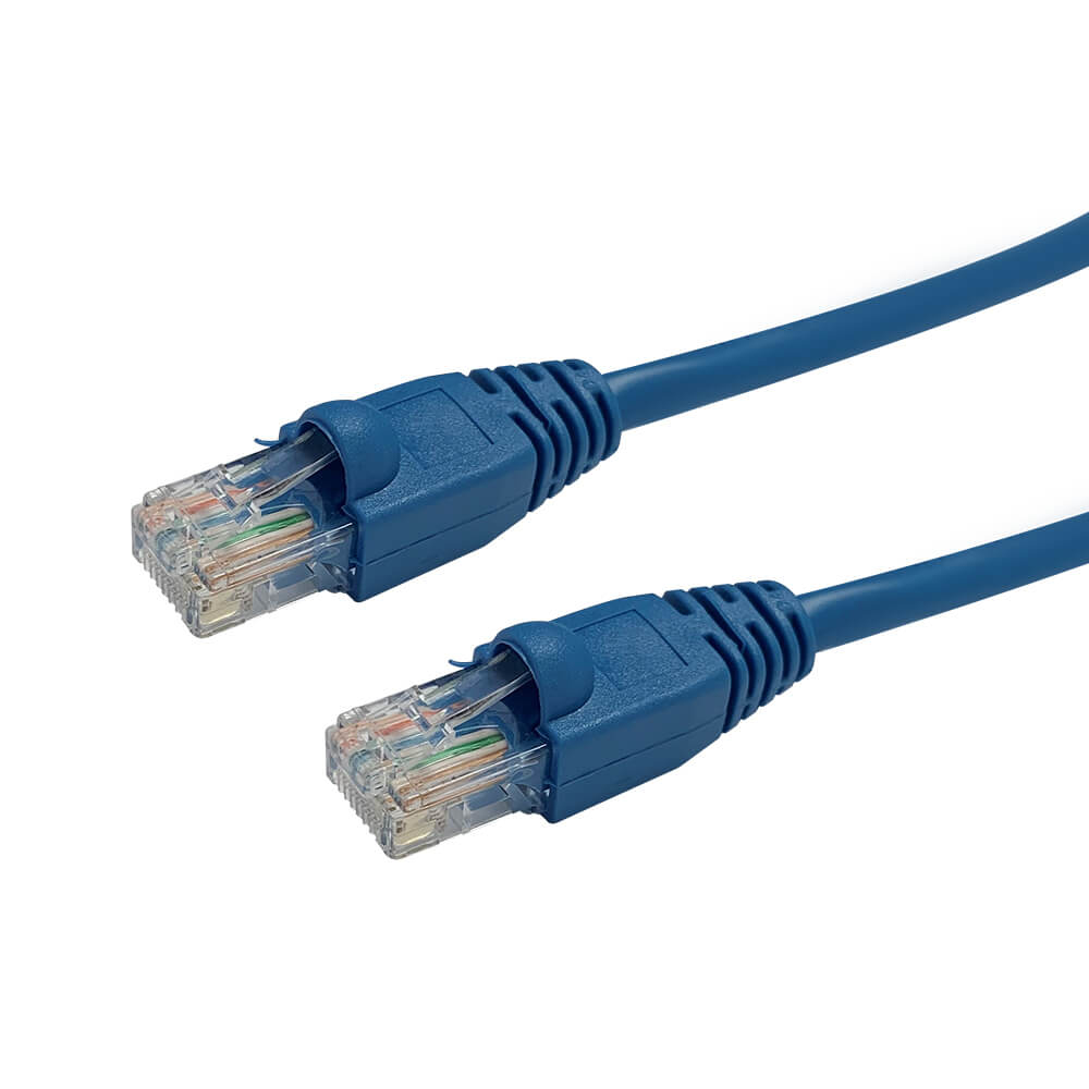 Videk Booted 24 AWG Cat5e UTP RJ45 Patch Cable Blue 20m