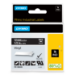Dymo 1805435 Ribbon Vinyl white on black 12mmx5,5m for Dymo Rhino 6-12mm/19mm/24mm