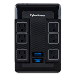 Cyberpower CYBERPOWER, 6OL SWIVEL WALL TAP 1680J 2USB (4.8A) BLACK, REQUEST SPECIAL PRICING OVER,2.5K, FREE VENDOR DROPSHIPS OVER,10K
