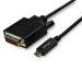 StarTech.com 10ft (3m) USB C to DVI Cable - 1080p (Single Link) USB Type-C (DP Alt Mode HBR2) to DVI-Digital Video Adapter Cable - Works w/ Thunderbolt 3 - Laptop to DVI Monitor/Display