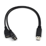 JLC USB (Male) to Dual USB (Female) Splitter