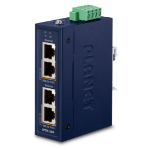PLANET Industrial 2-port 10/100/1000T Gigabit Ethernet (10/100/1000) Power over Ethernet (PoE) Blue