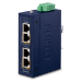 PLANET Industrial 2-port 10/100/1000T Gigabit Ethernet (10/100/1000) Power over Ethernet (PoE) Blue