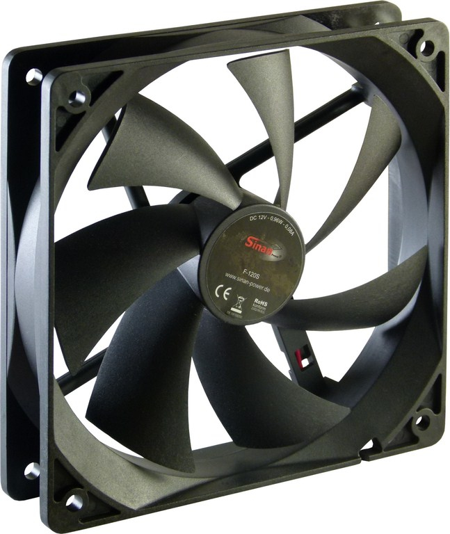 Image of Inter-Tech F-120-S Computer case Fan 12 cm Black