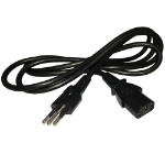 Videk Italian 3 Pin Plug to IEC C13 Socket Cable 2m