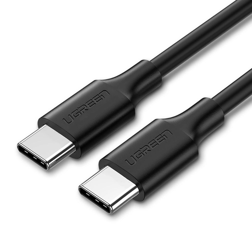 EU Product - USB-C to USB-C cable PD, QC, 3A, 480mbps, 1.5m - Black thumbnail