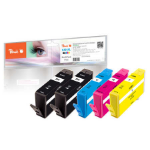 Peach PI300-574 inktcartridge 5 stuk(s) Compatibel Zwart, Cyaan, Magenta, Geel