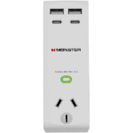 Monster MT-FPSPU30WW surge protector White 1 AC outlet(s)