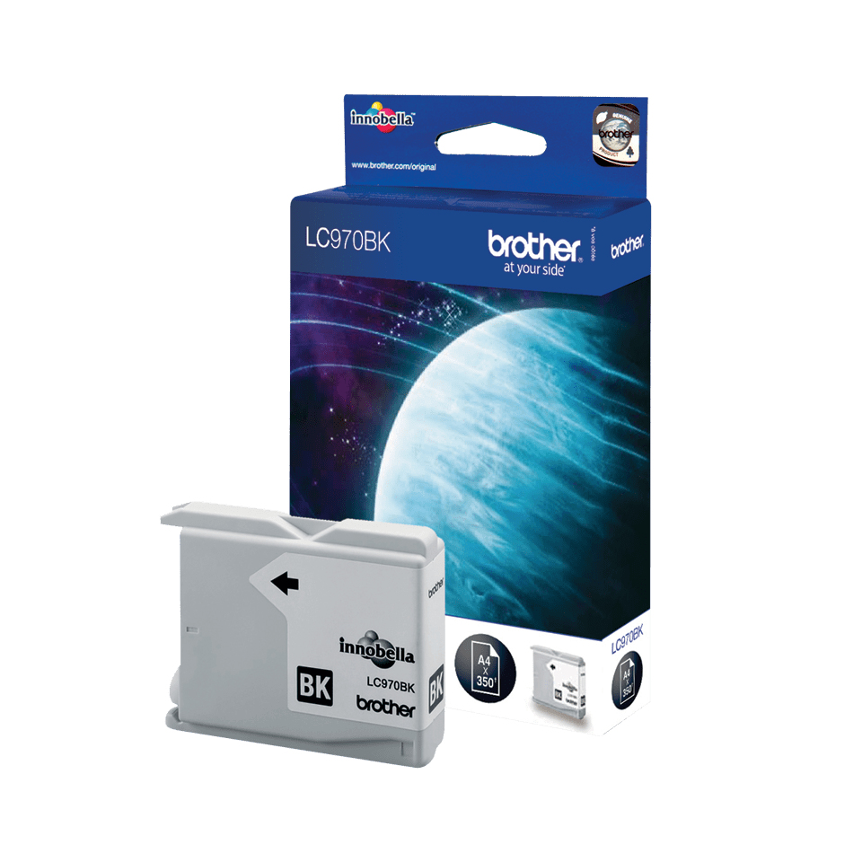 Image of Brother LC-970BK Ink cartridge black, 350 pages 9ml for Brother...