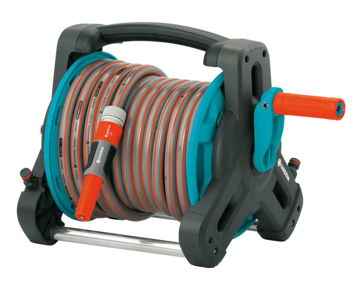 Image of Gardena Hose Reel 10 Set - Ground-standing reel - Multicolour - 10...