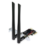 PLANET 802.11AXE Wi-Fi 6E Tri-band Wireless PCI Express Adapter WLAN / Bluetooth 2400 Mbit/s