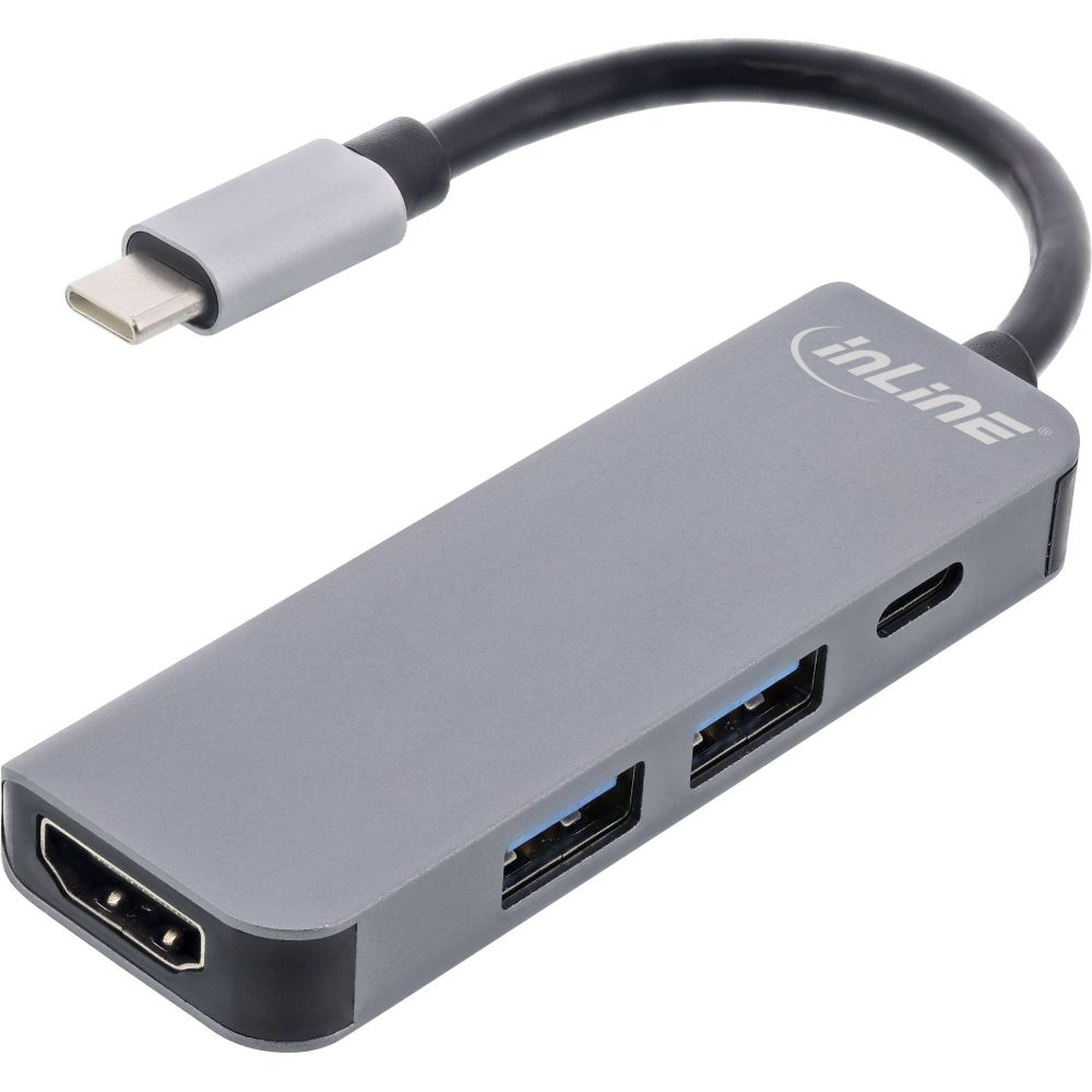 33271H INLINE INC Multihub USB 3.2 Gen.1 - 2x USB-A - HDMI 4K/30Hz - USB-C PD 87W